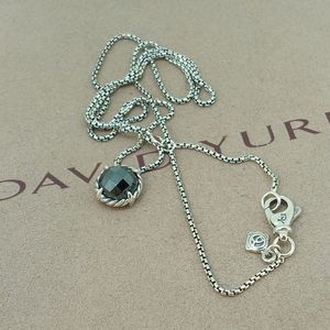 David Yurman Chatelaine Hematite Pendant Chain